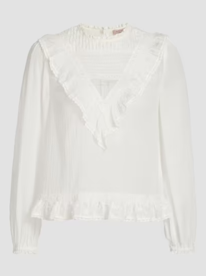 Patchwork Lace Cotton Shirt