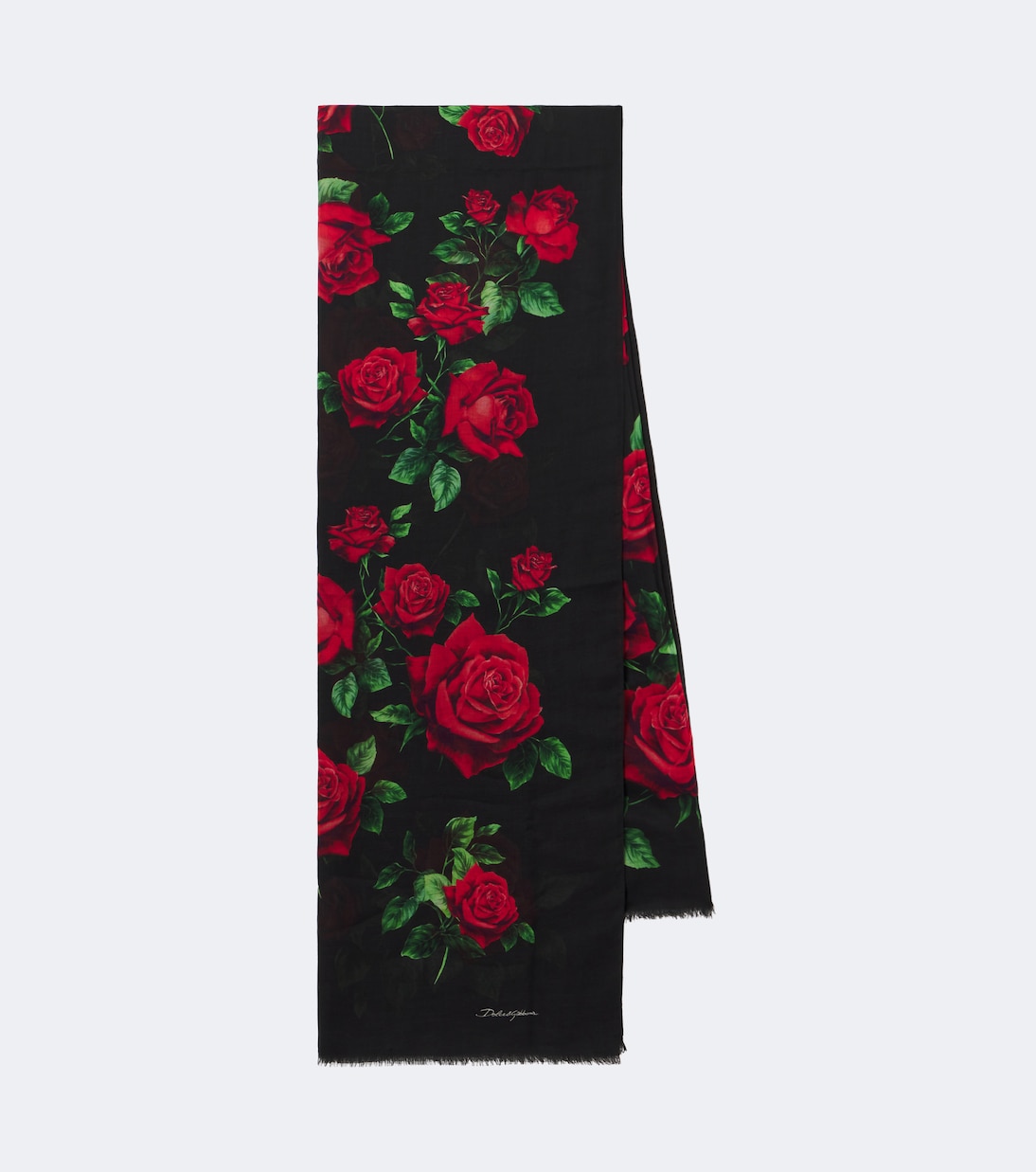 Floral silk scarf