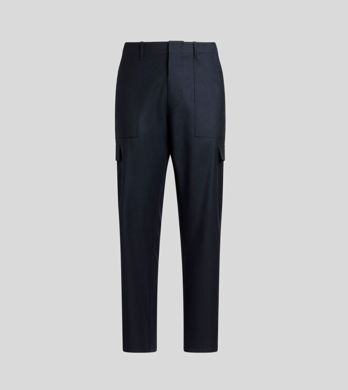 WOOL CARGO TROUSERS