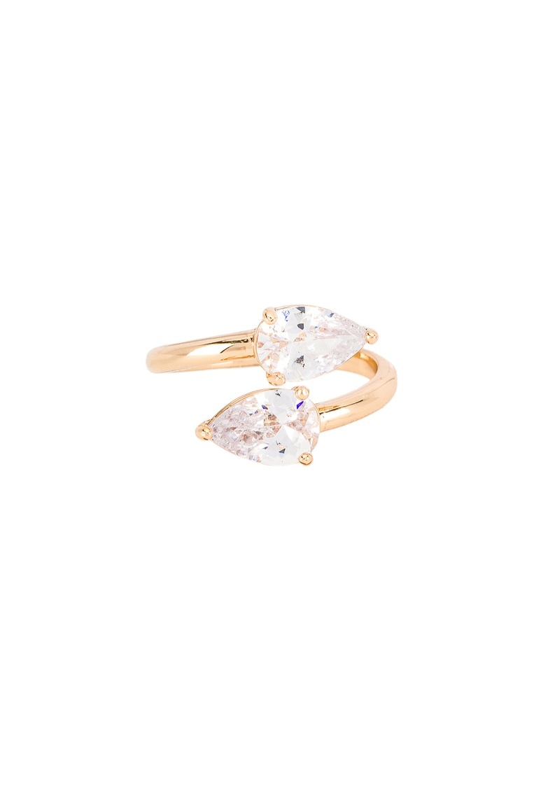 Wrap Crystal Ring in Gold