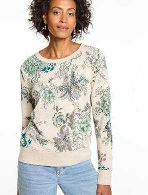 Crewneck Sweatshirt - Allover Floral
