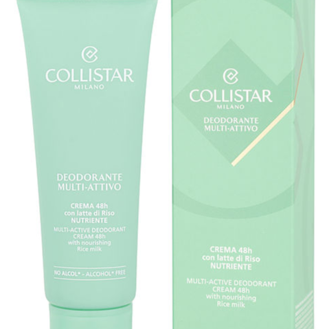 Collistar Multi-Active Deodorant 48h Cream Alcohol Free With Rice Milk 75ml/2.75oz