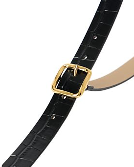 Women's Ellie Croc Embossed Leather Belt