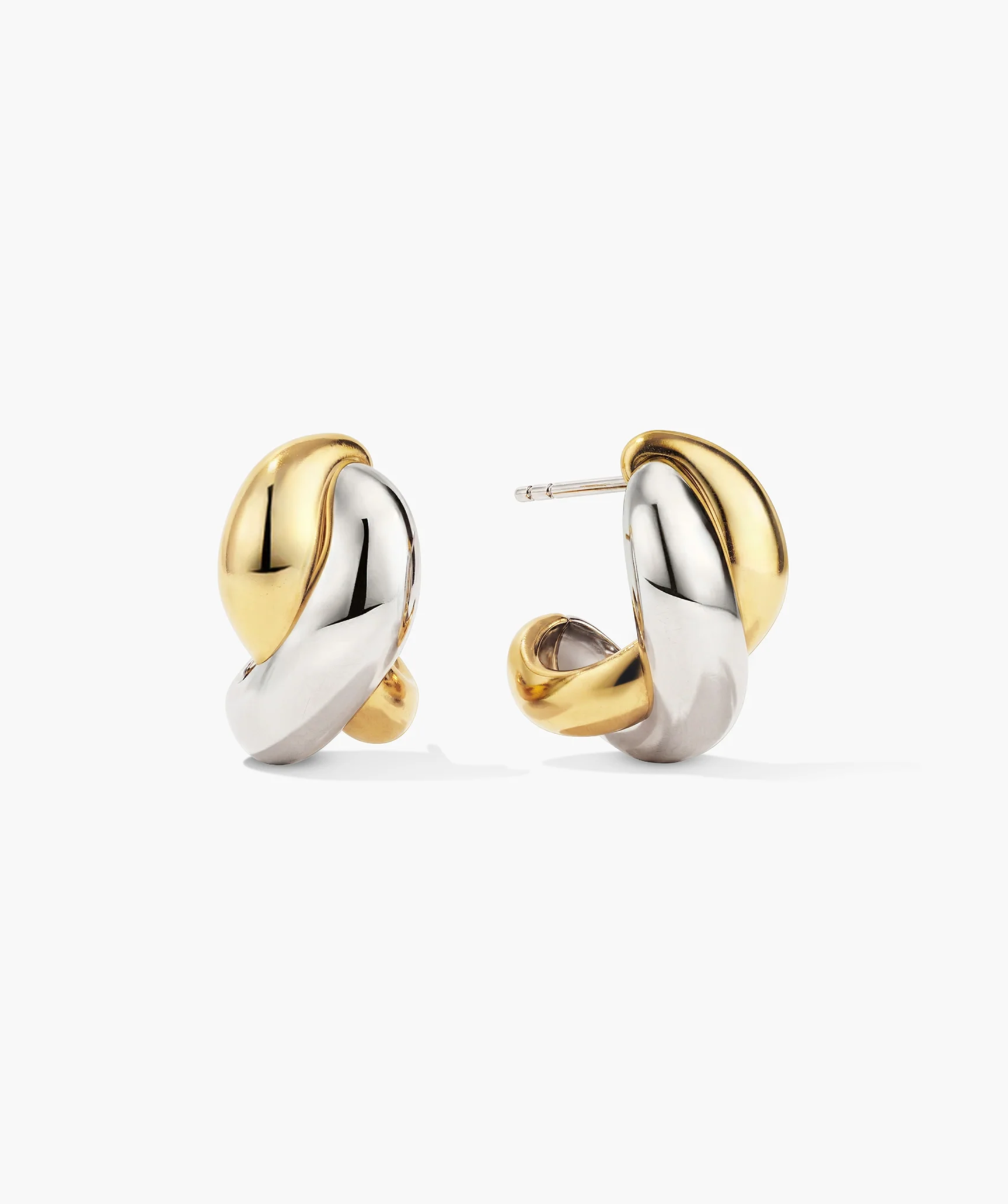 Brioche Mixed Metal Hoops
