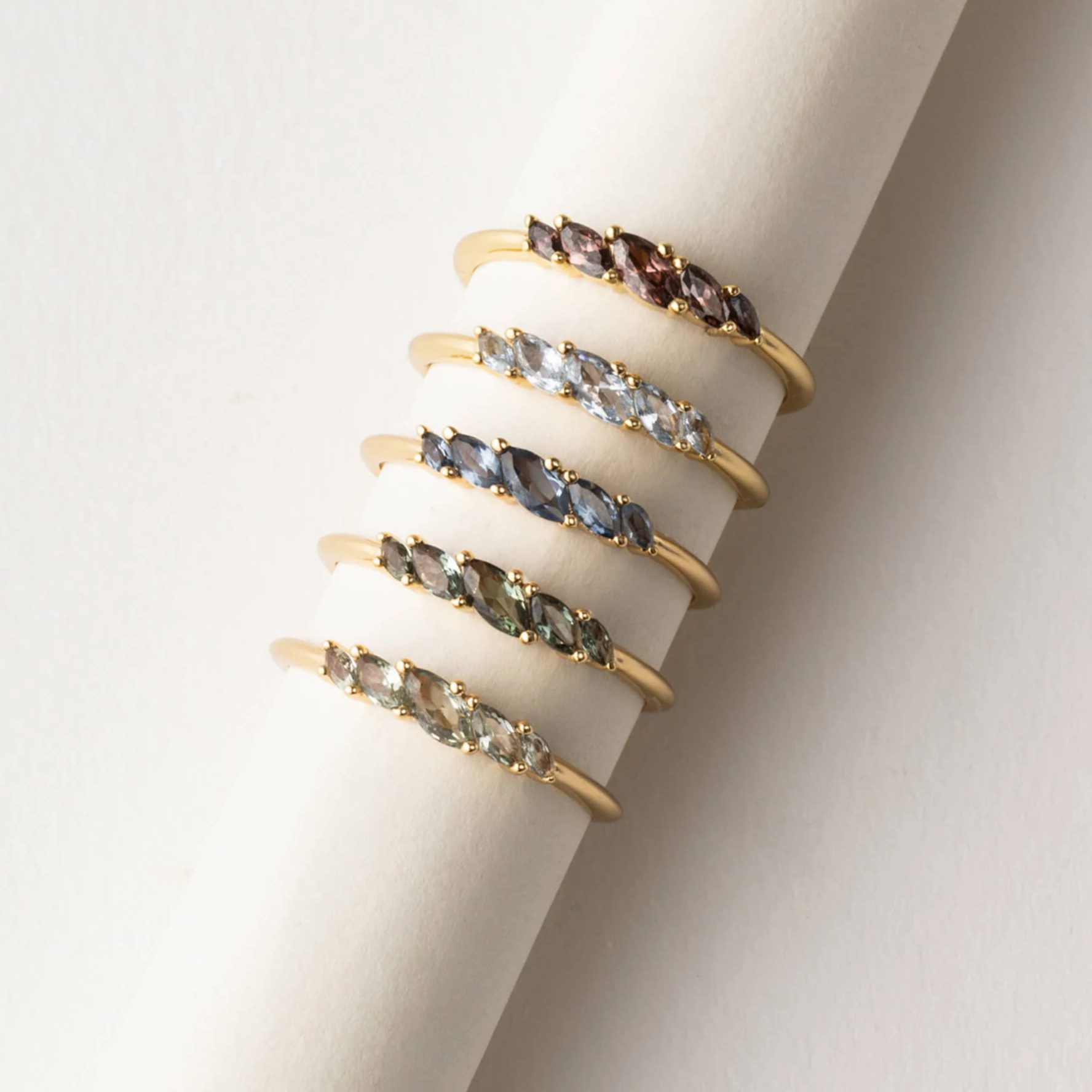 Aura Birthstone Marquise Ring