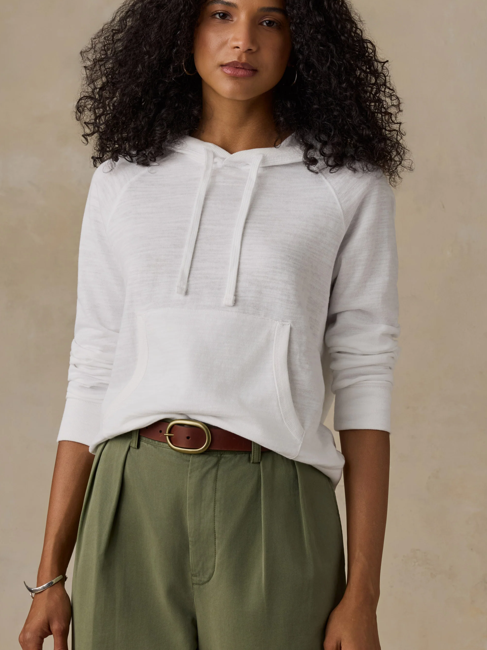 Sunwashed Organic Hoodie - White