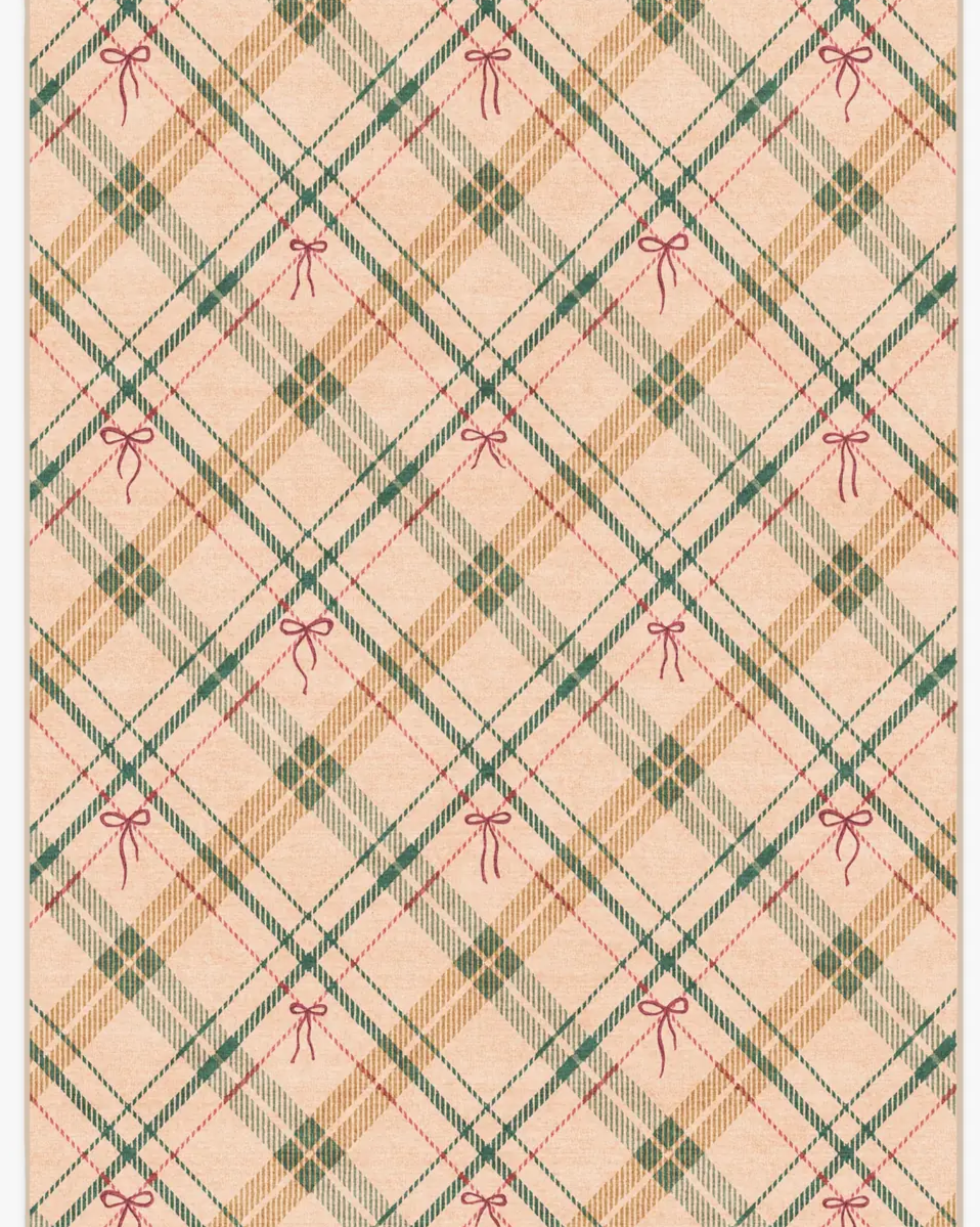 Bow Tartan Natural Rug