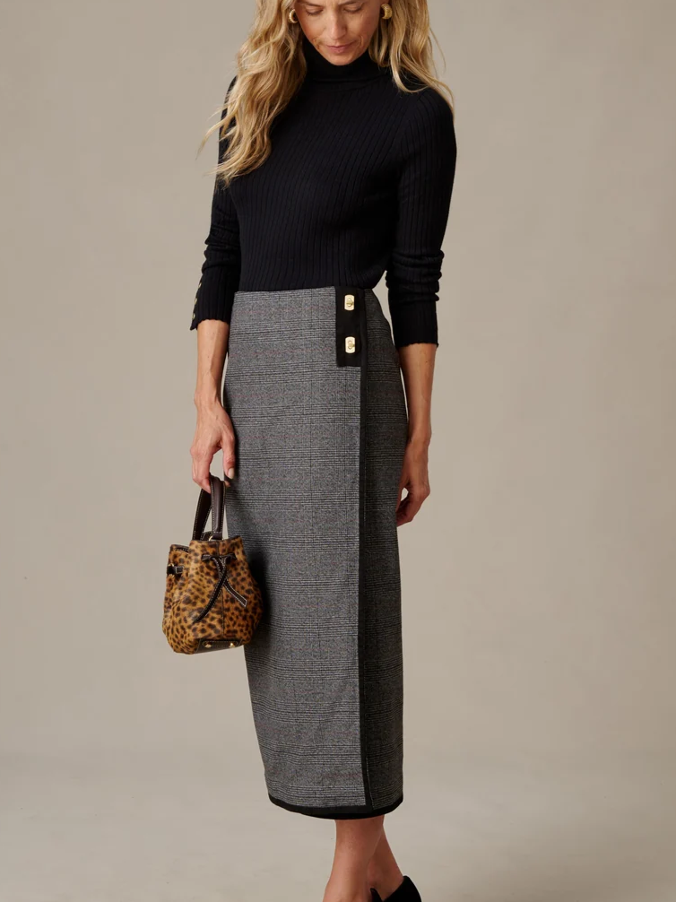 Suzette Skirt in Prince Of Wales Check
