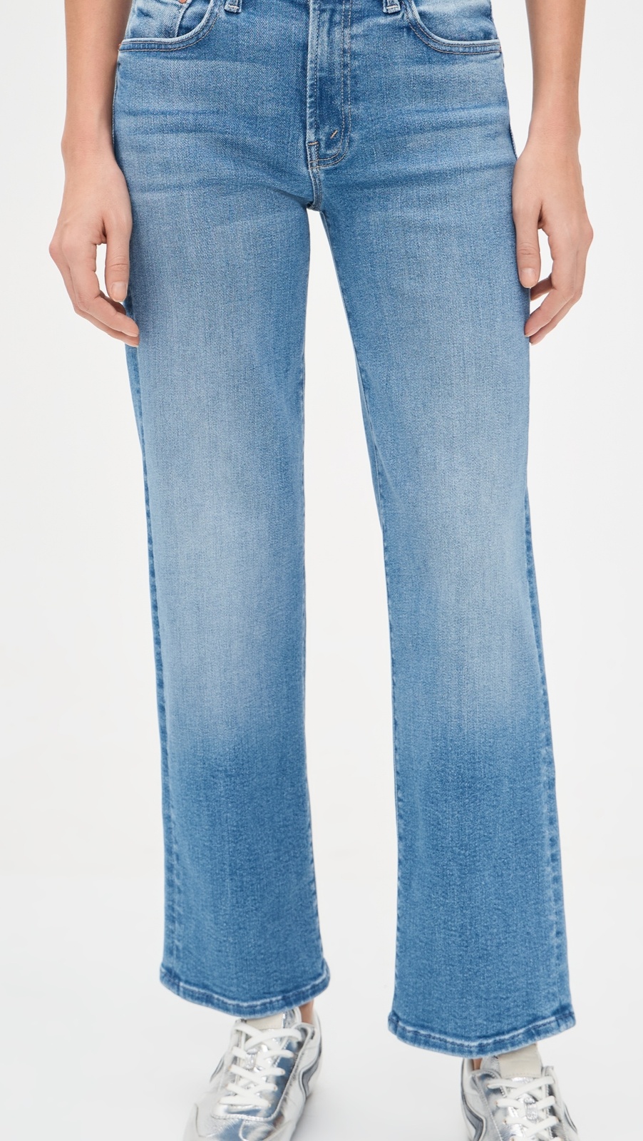 MOTHER The Mid Rise Rambler Zip Ankle Jeans