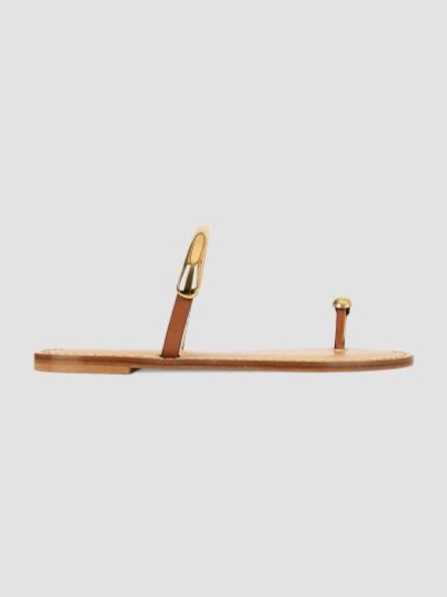 25 The Samburu Metallic Loop Leather Sandals