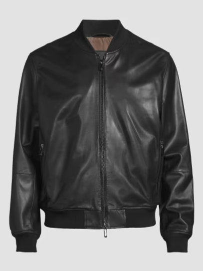 Leather Bomber Jacket