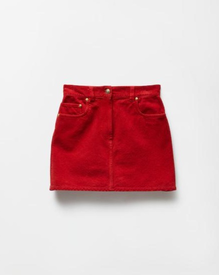 Corduroy Velvet Mini Skirt