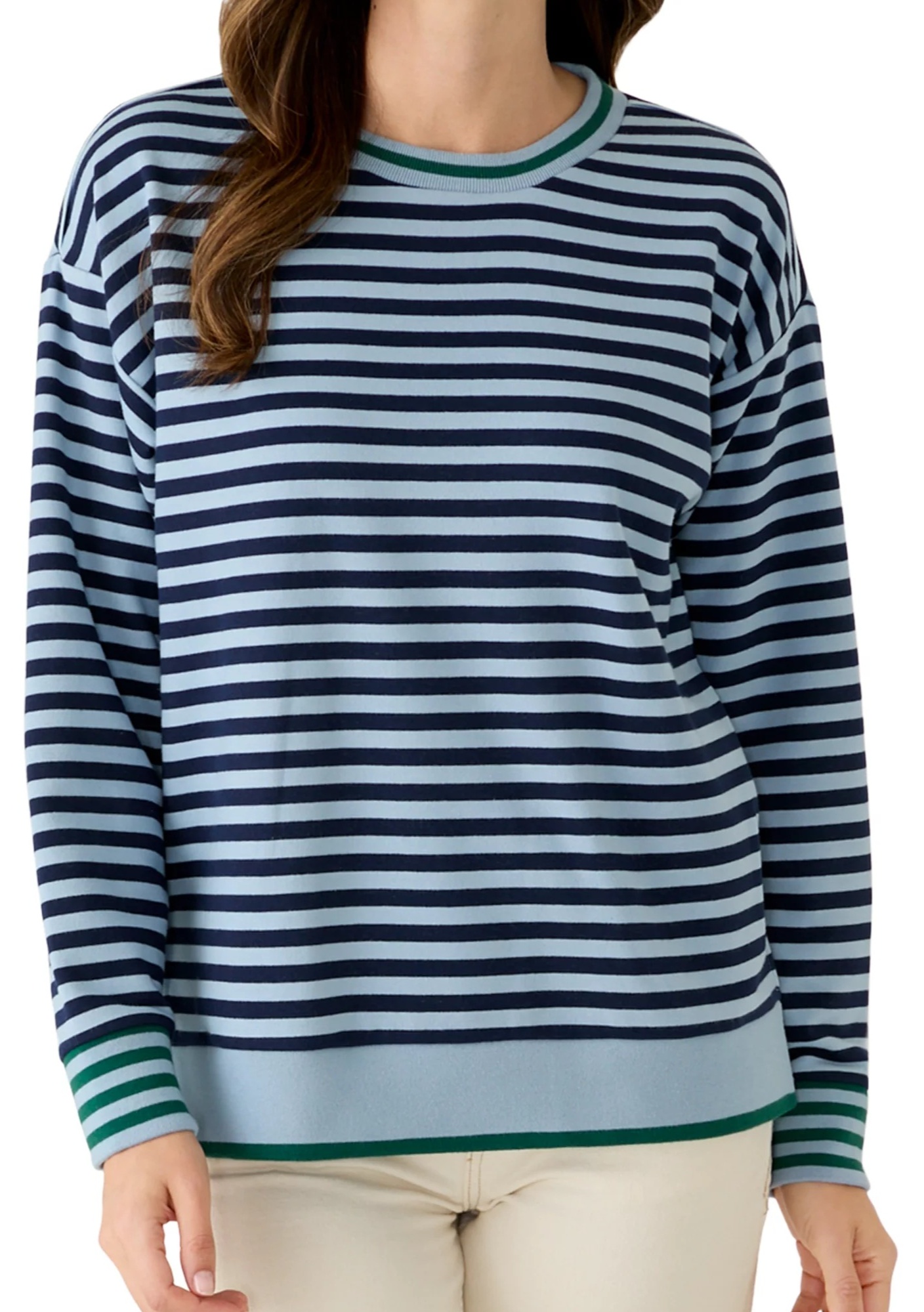 BELK CROWN & IVY WOMEN'S LONG SLEEVE TUNIC SWEEPER TOP