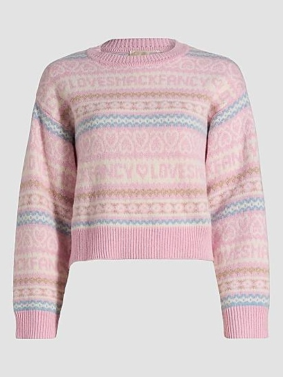 Emberly Fair Isle-Style Merino Wool Sweater