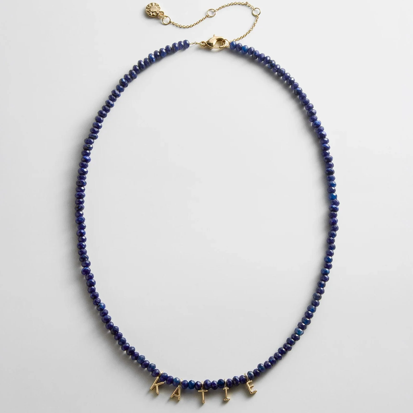 Mini Semi-Precious Custom Necklace - Lapis