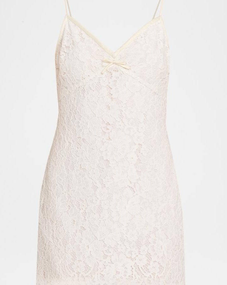 Petaline Lace Mini Dress