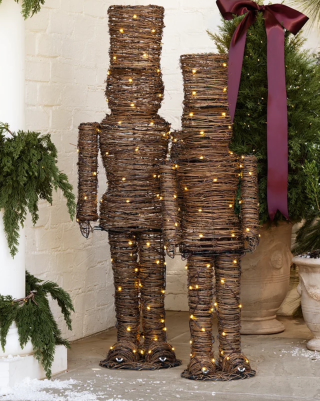 Pre-Lit Woven Nutcracker