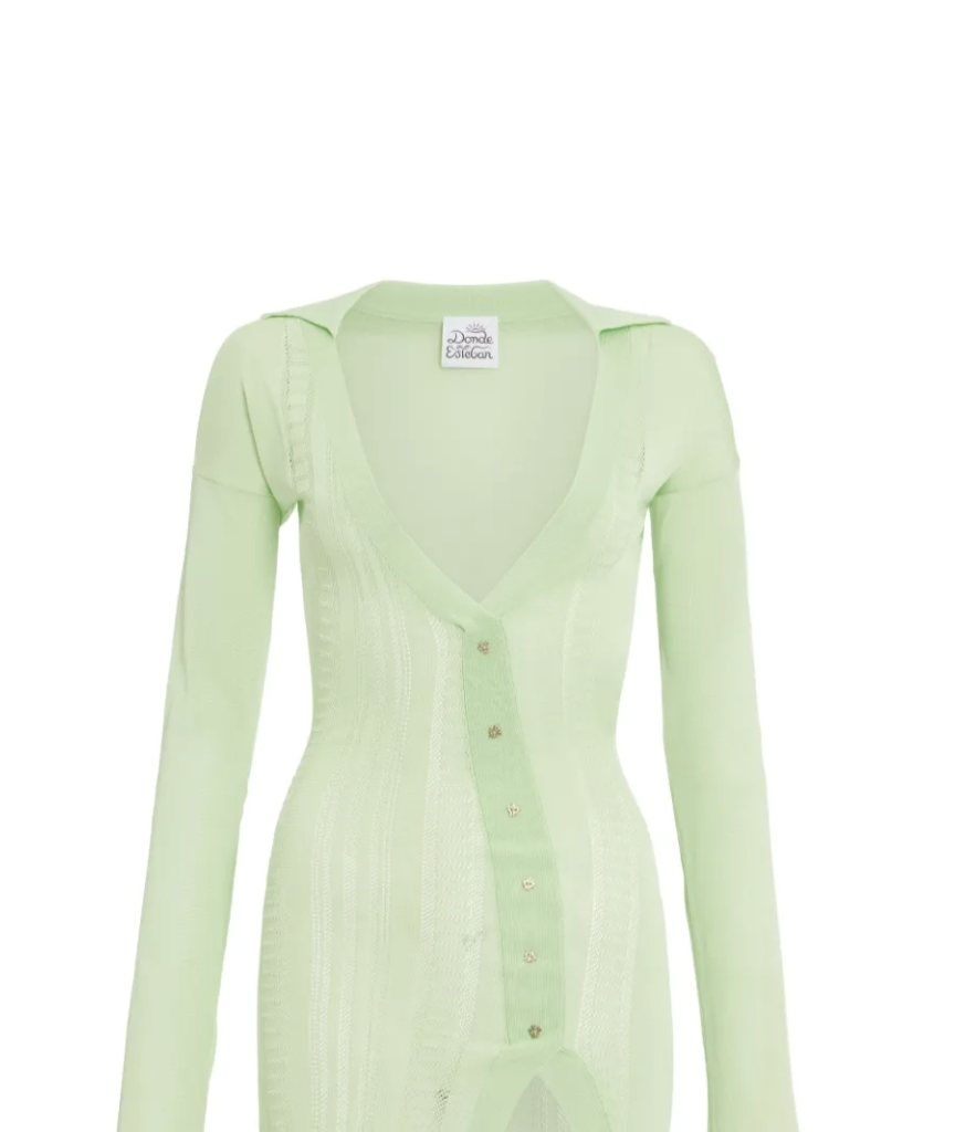 long-sleeve mini dress