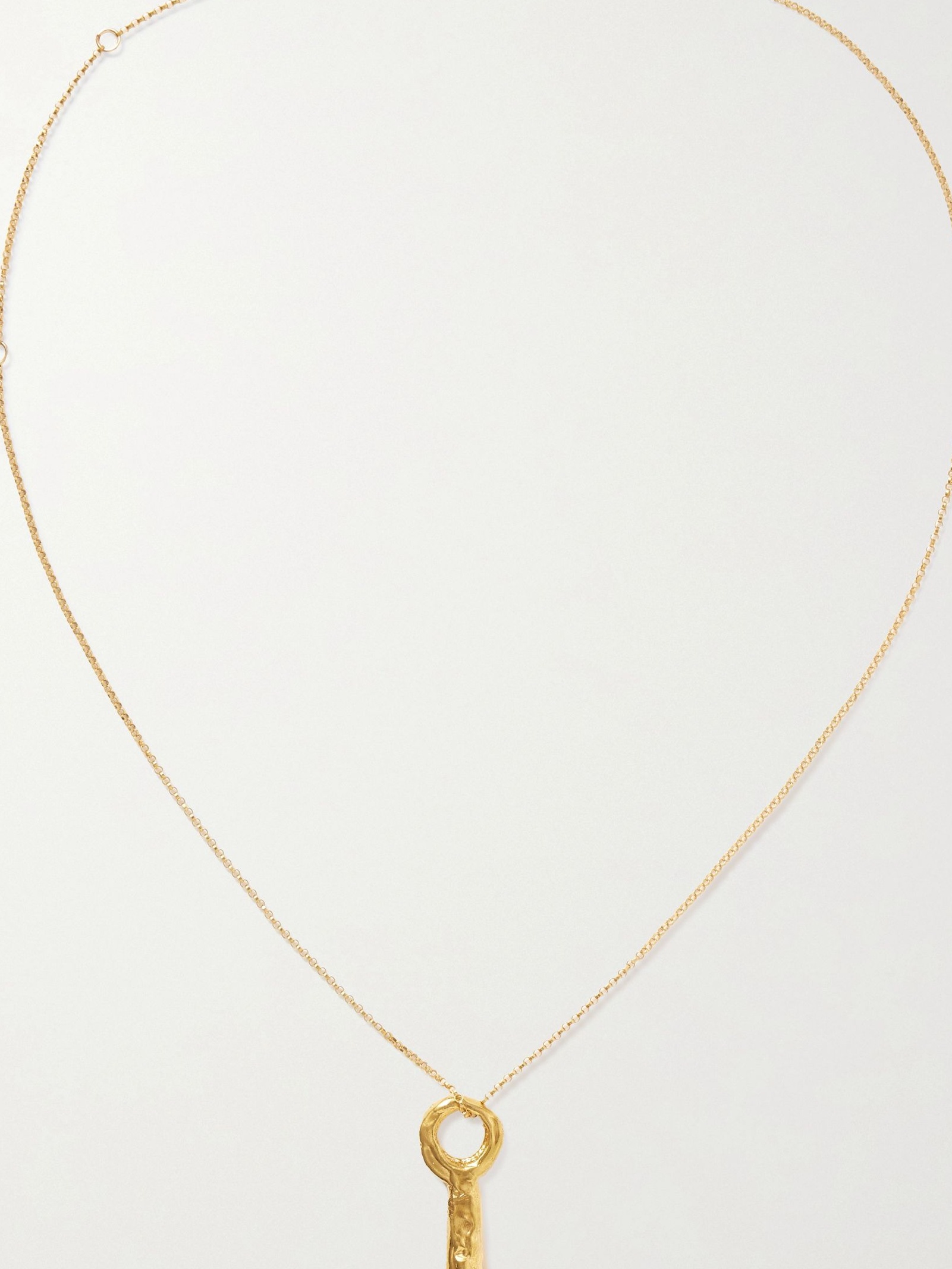 The Key of the Night gold-plated necklace