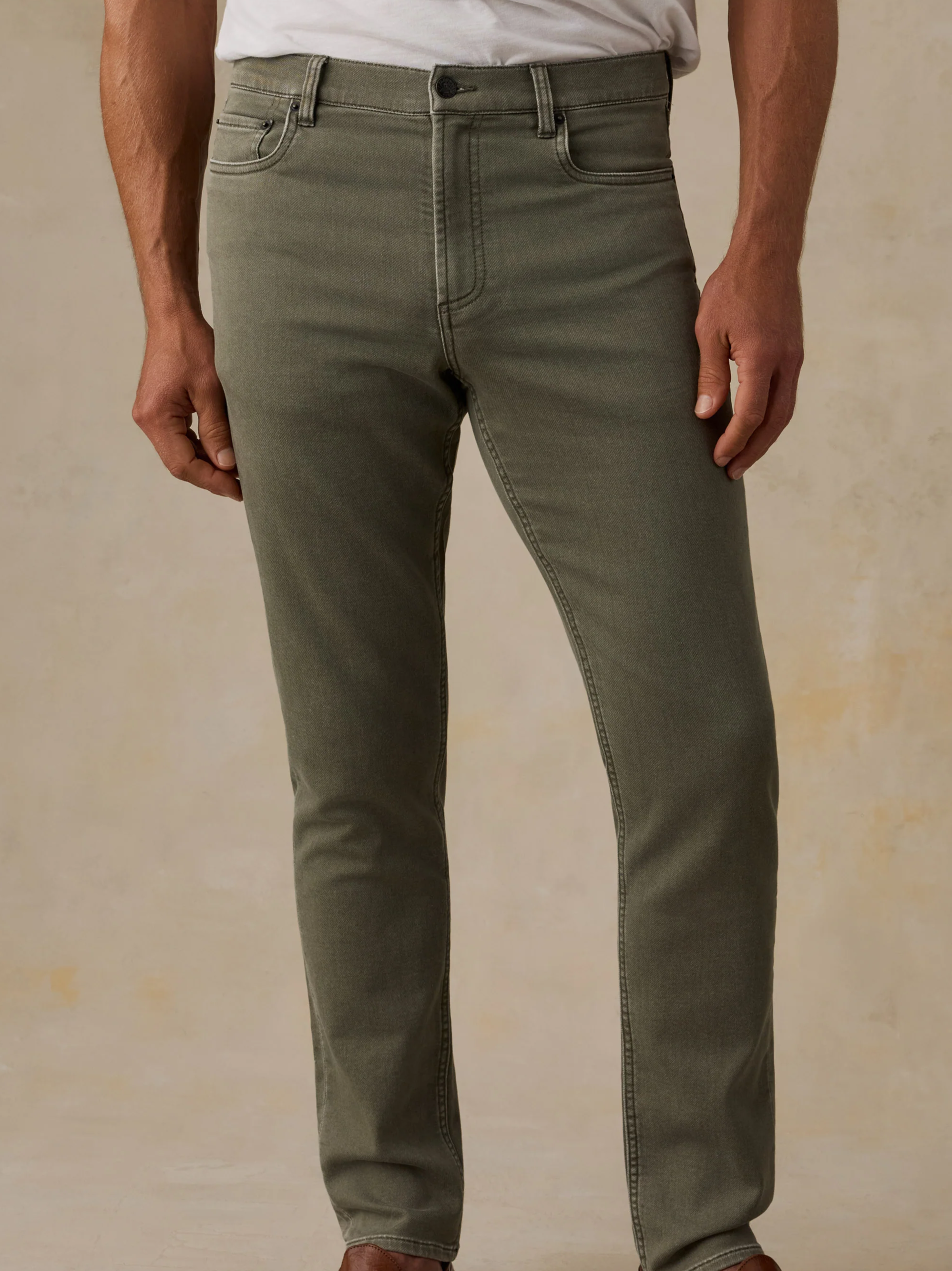 Stretch Terry 5-Pocket Pant - Pine Forest