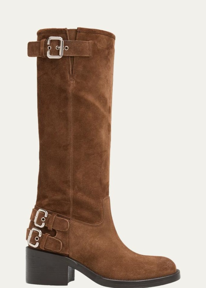 65mm Dakota Suede Knee-High Boots