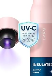 LARQ Bottle PureVis 17 oz, Himalayan Pink