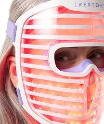 LED Face Mask for Youthful Skin, Red Light Therapy for Face, Red, Blue & Infrared Therapy for Wrinkles, Fine Lines, Dark Spots with 360 LEDs, Skincare Device for Women & Men