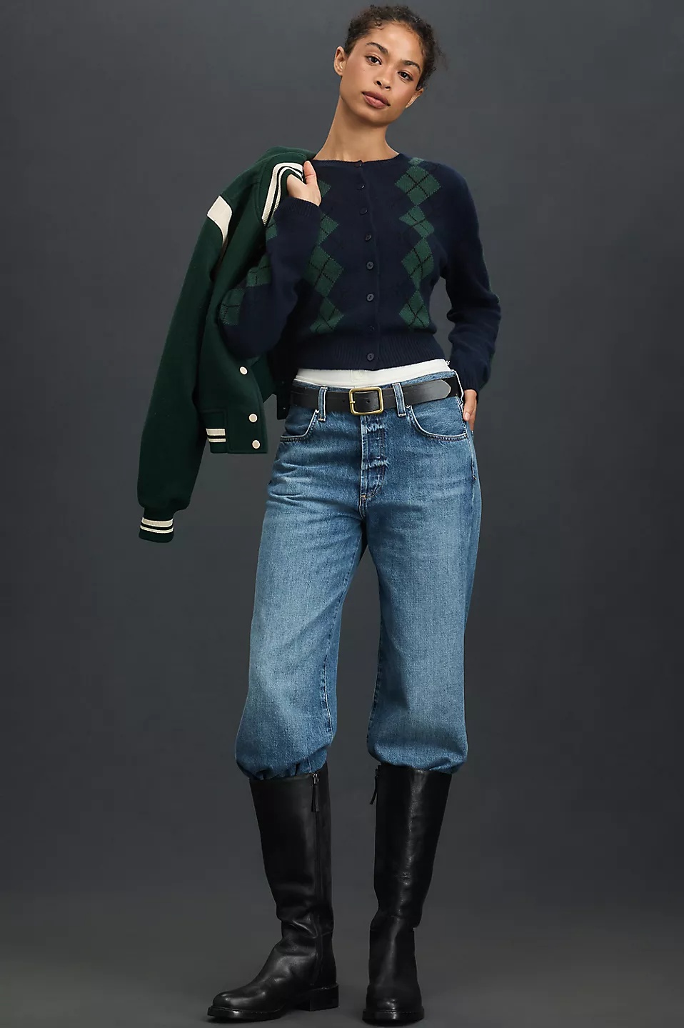 Clara Cashmere Crew Cardigan Sweater