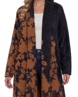 Women's Oversized Shawl-Collar Cardigan