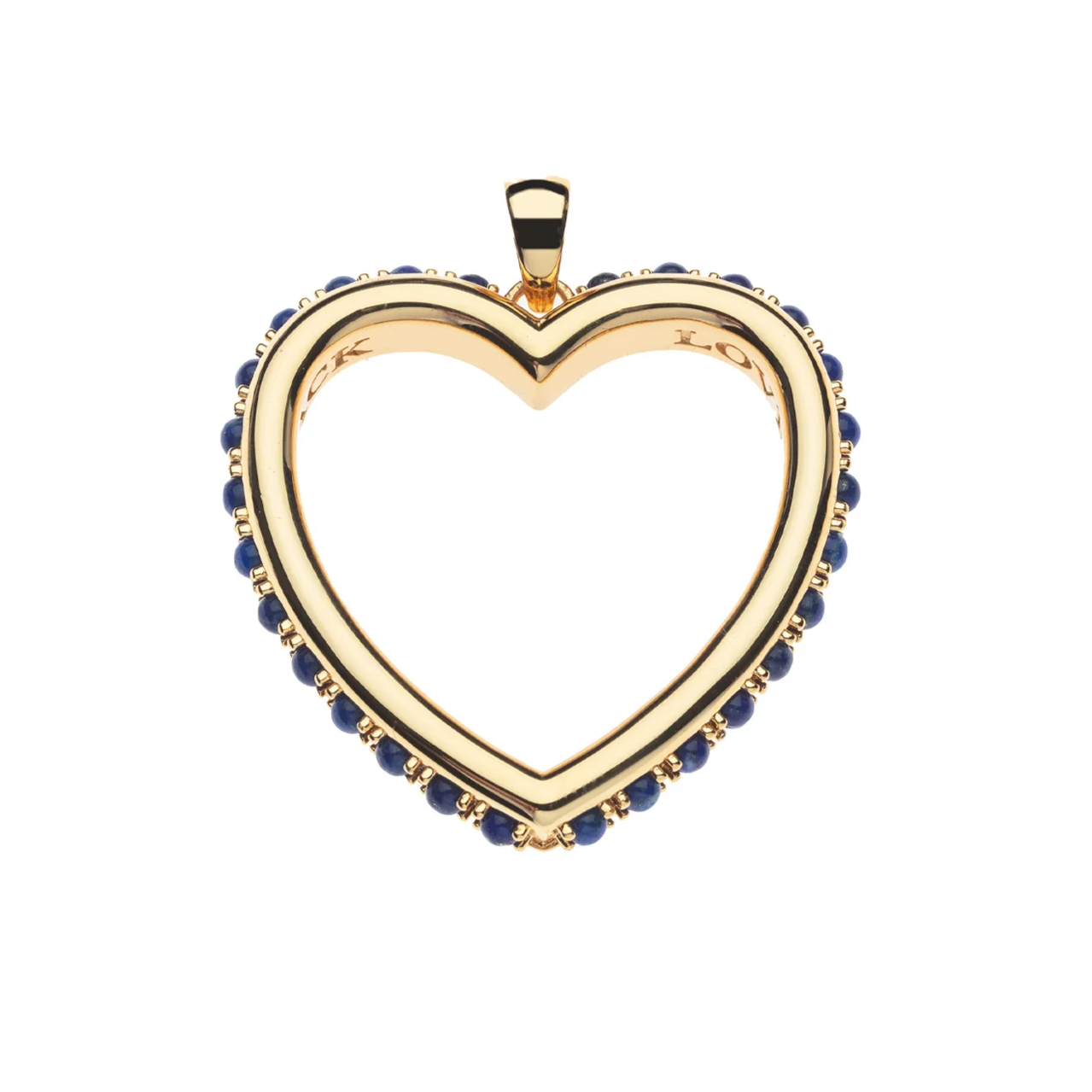 LOVE You to the Moon and Back Heart Pendant