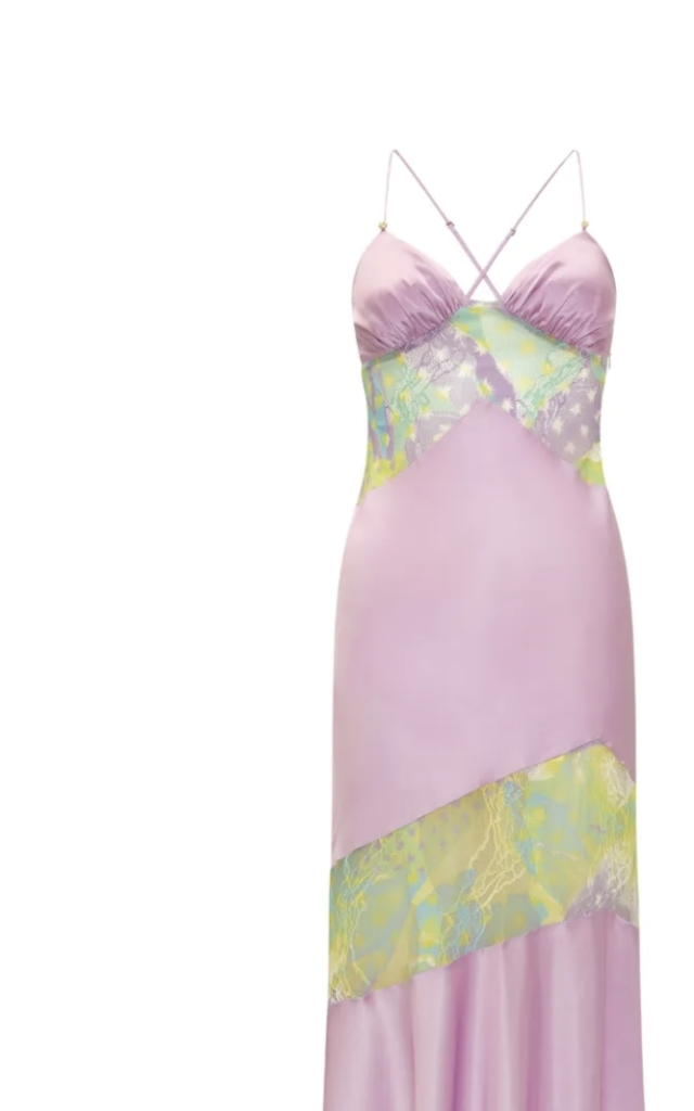 Lila Salpicón midi dress