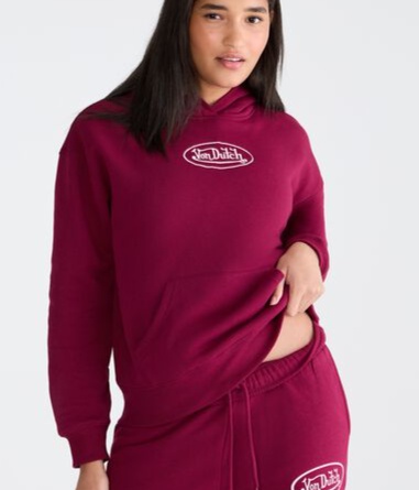 Von Dutch Logo Pullover Hoodie