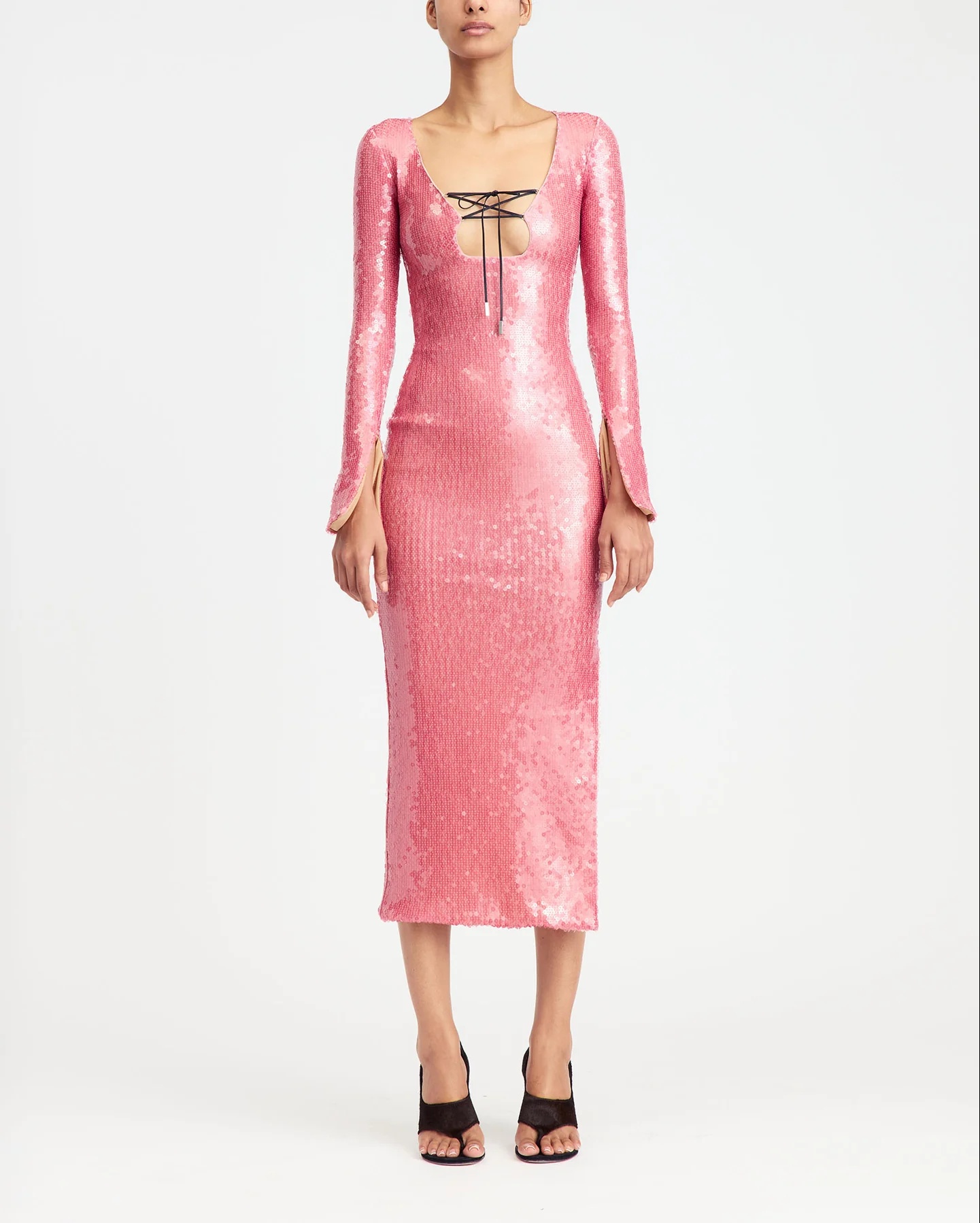 Solaria Midi Dress in Sequin