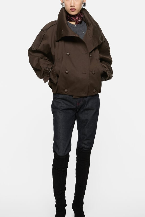 ACNE STUDIOS Short trench coat