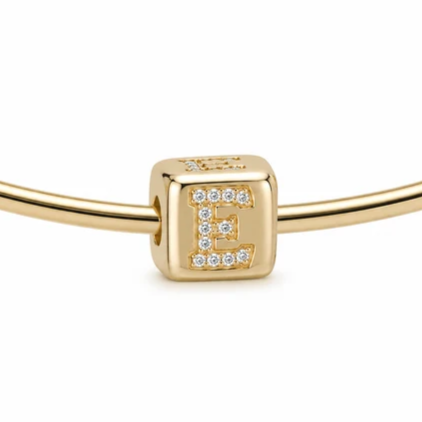 Dice Letter Cuff Charm