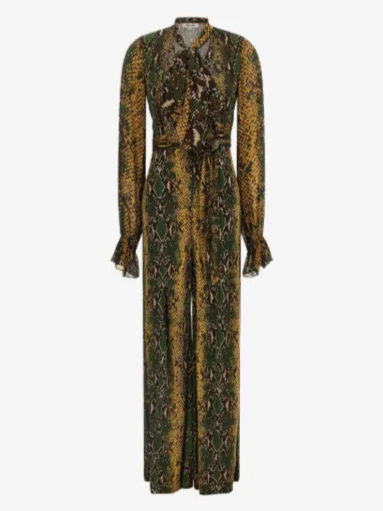 Lucia Python-Print Jumpsuit