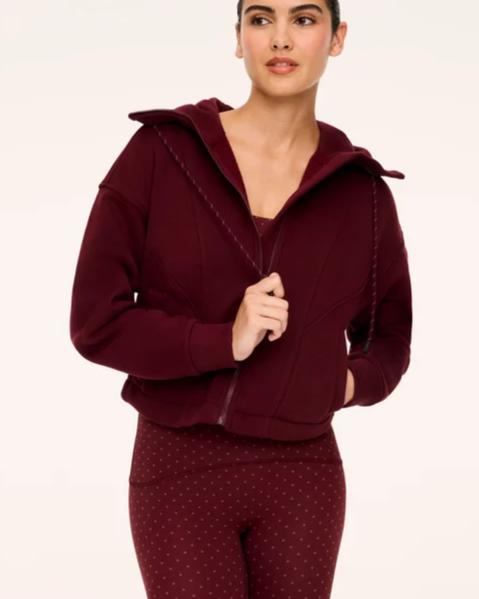 SPANX® BoostUp Cotton Fleece Full Zip Hoodie