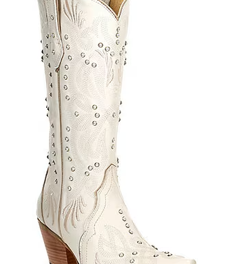 Ariat Women's Pearl Leather Studded Embellished Western Boots