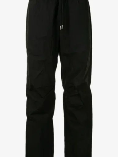 Crinkled drawstring trousers