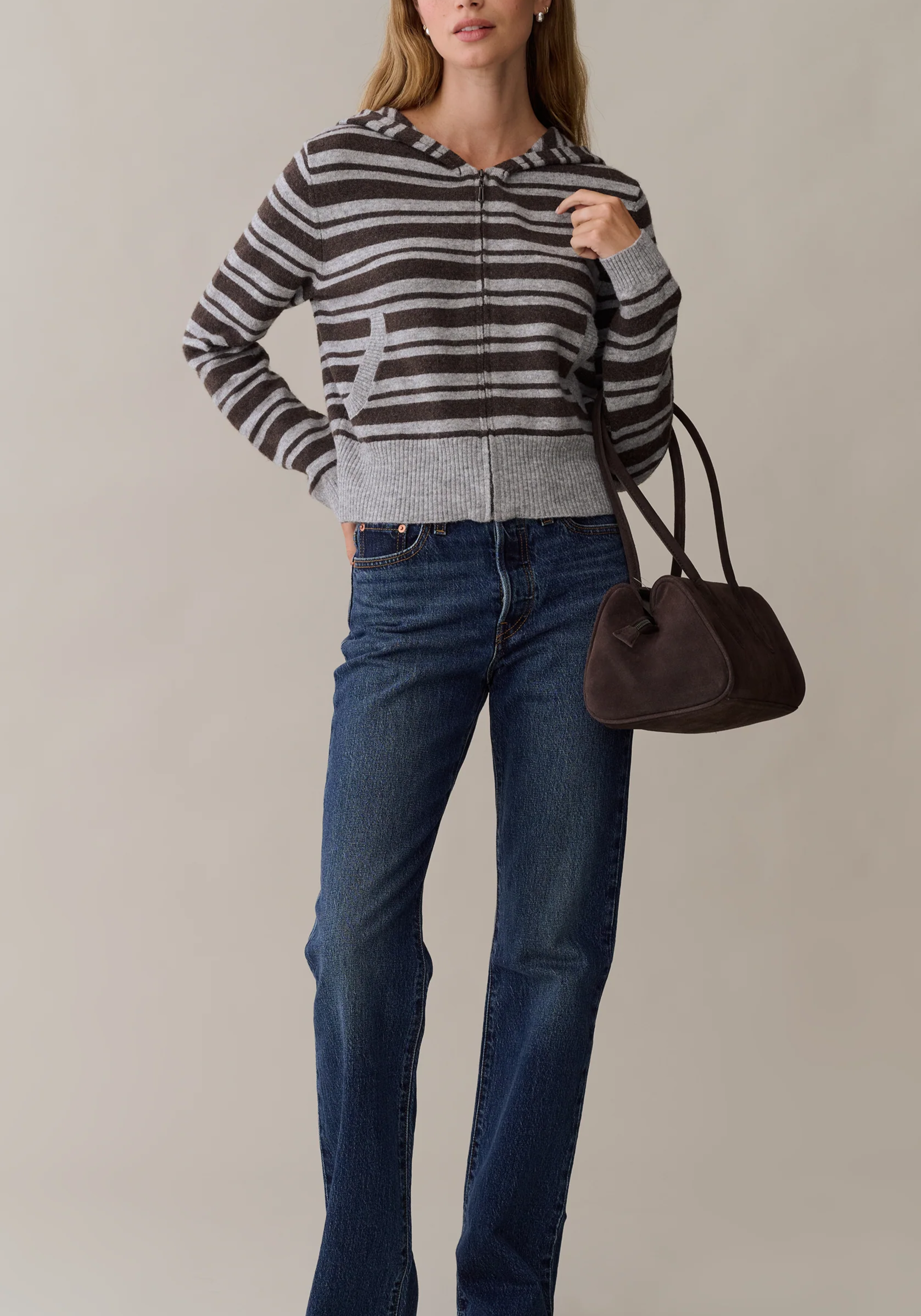 Chrissy Zip Up Sweater