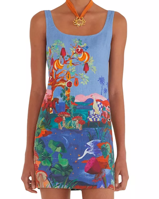 Dream Landscape Linen Dress
