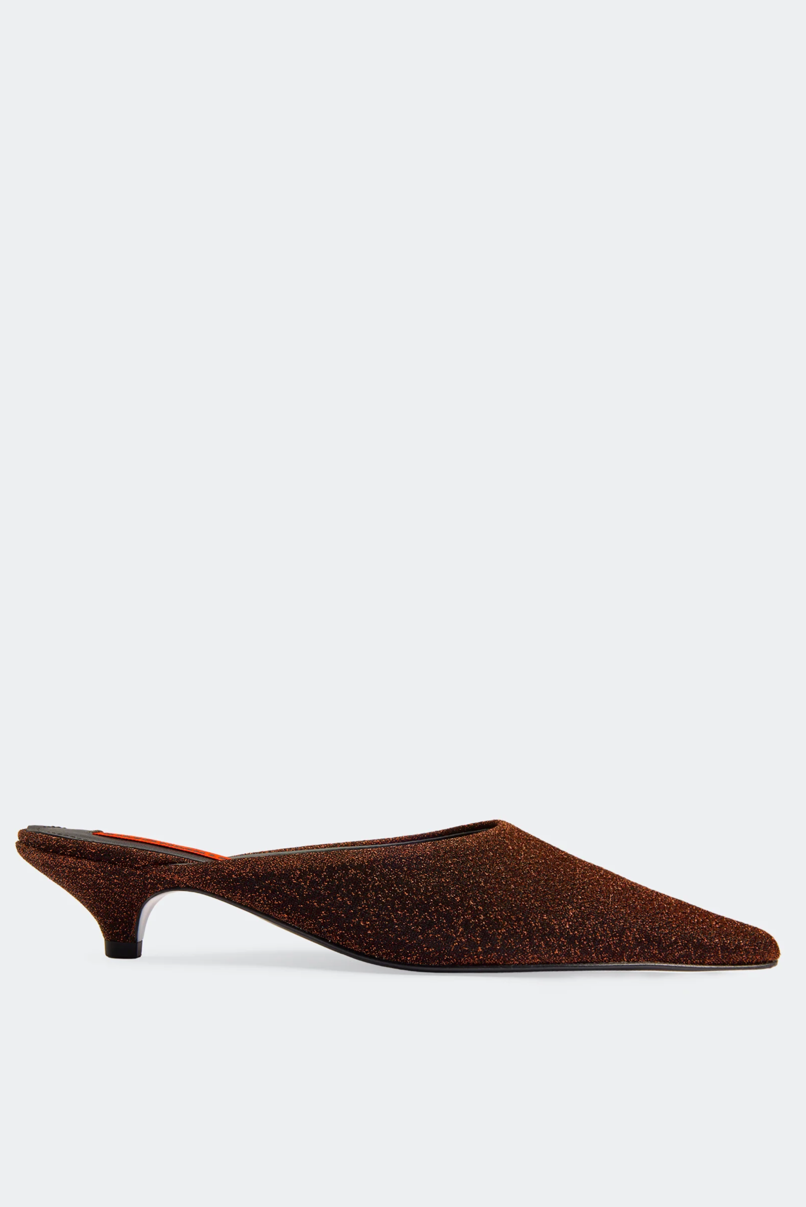 Arrow Mule In Bronze Lurex