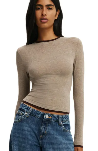 Cotton On Women's Double Layer Long Sleeve