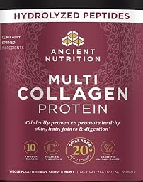 Hydrolyzed Multi Collagen Peptides Powder, Unflavored, 60 Servings