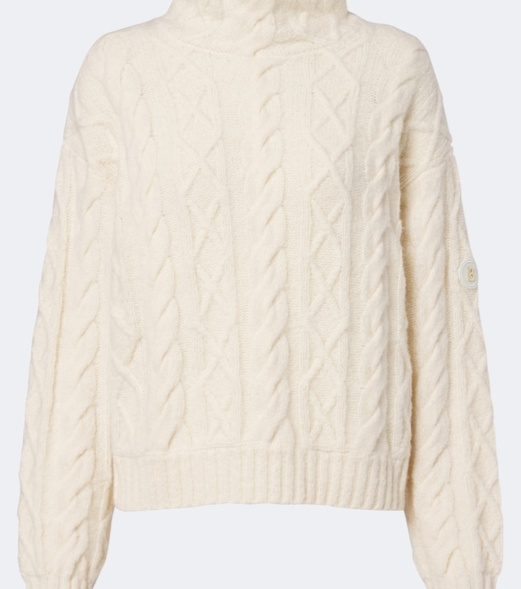 Malene cable-knit wool-blend turtleneck sweater