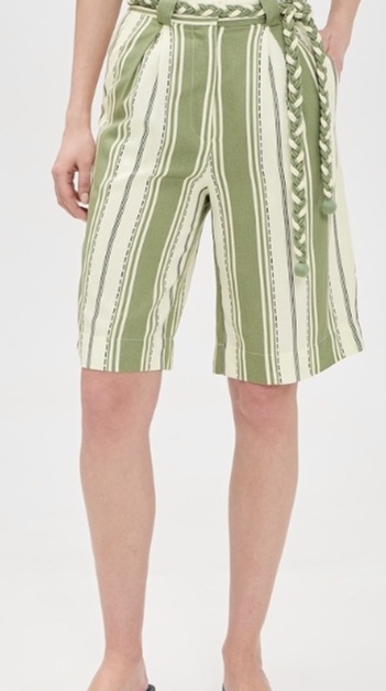 Relaxing Stripe Bermuda Shorts