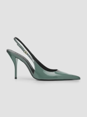 Diora 100MM Patent Leather Slingback Pumps