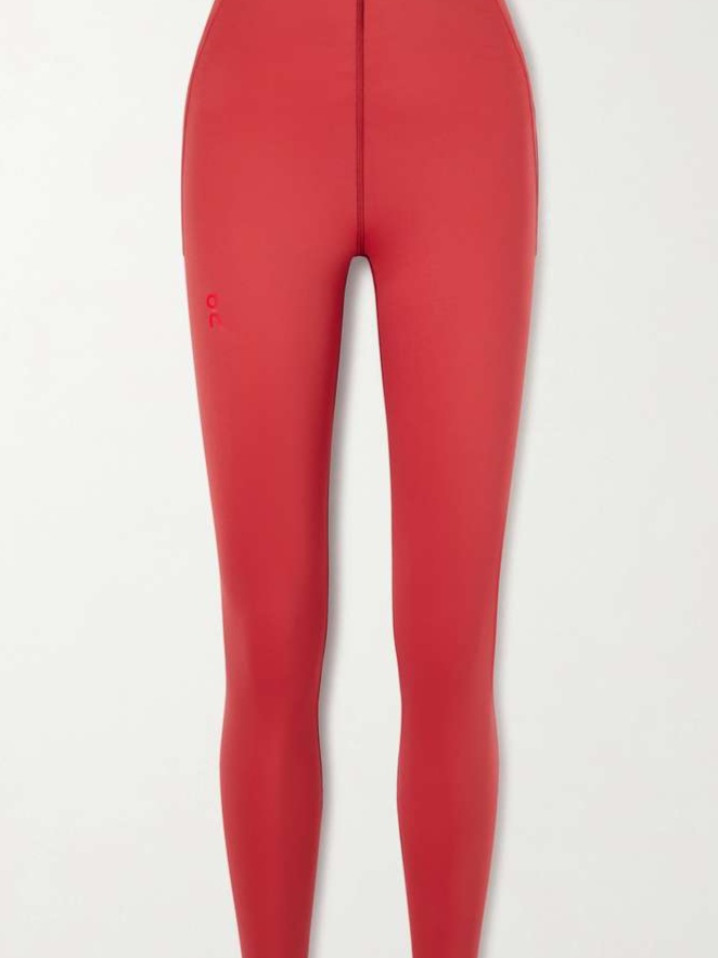 Year Of The Horse 7/8 cropped stretch recycled leggings