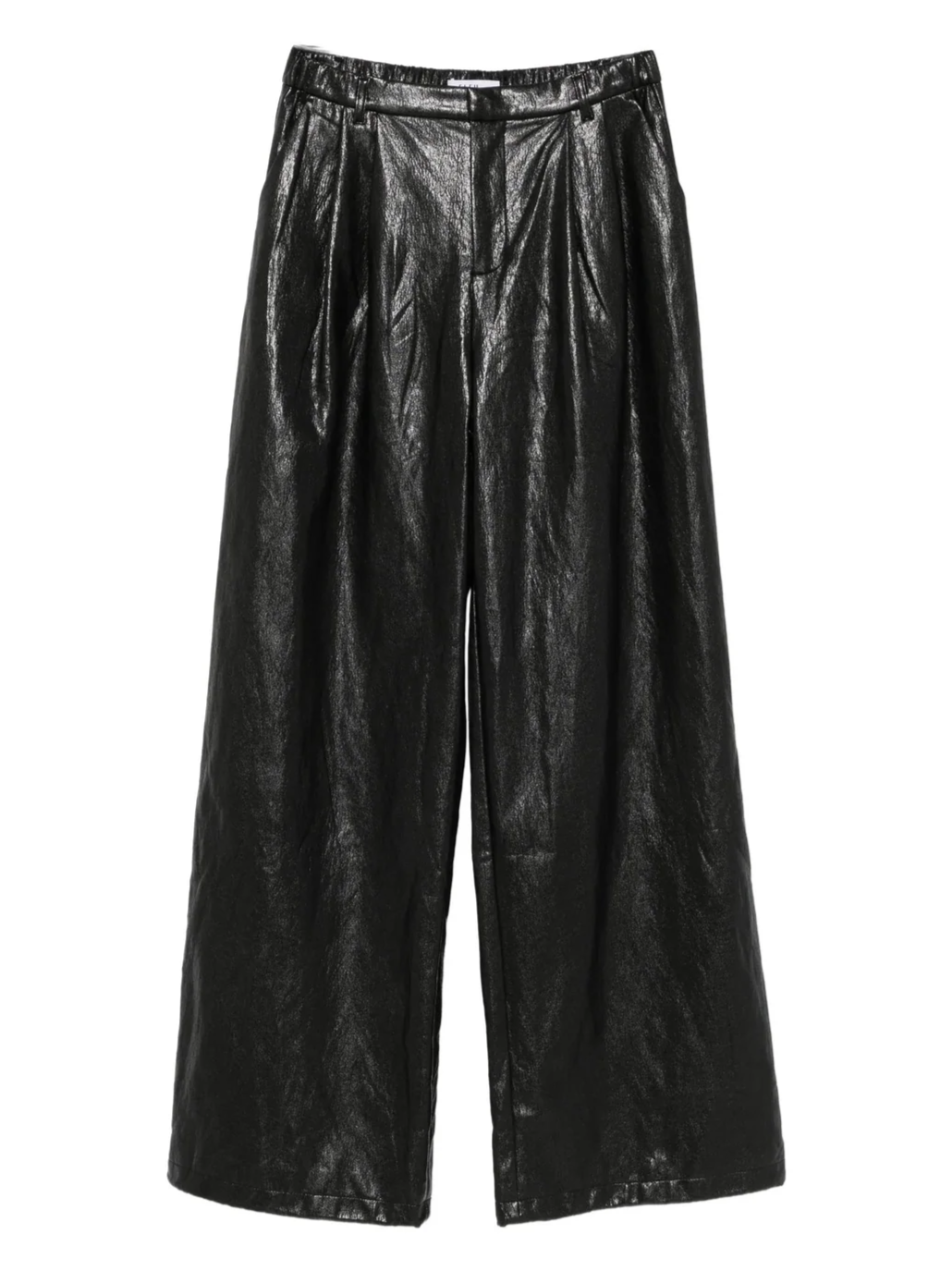 Eleh Pleated Leather Palazzo Pants