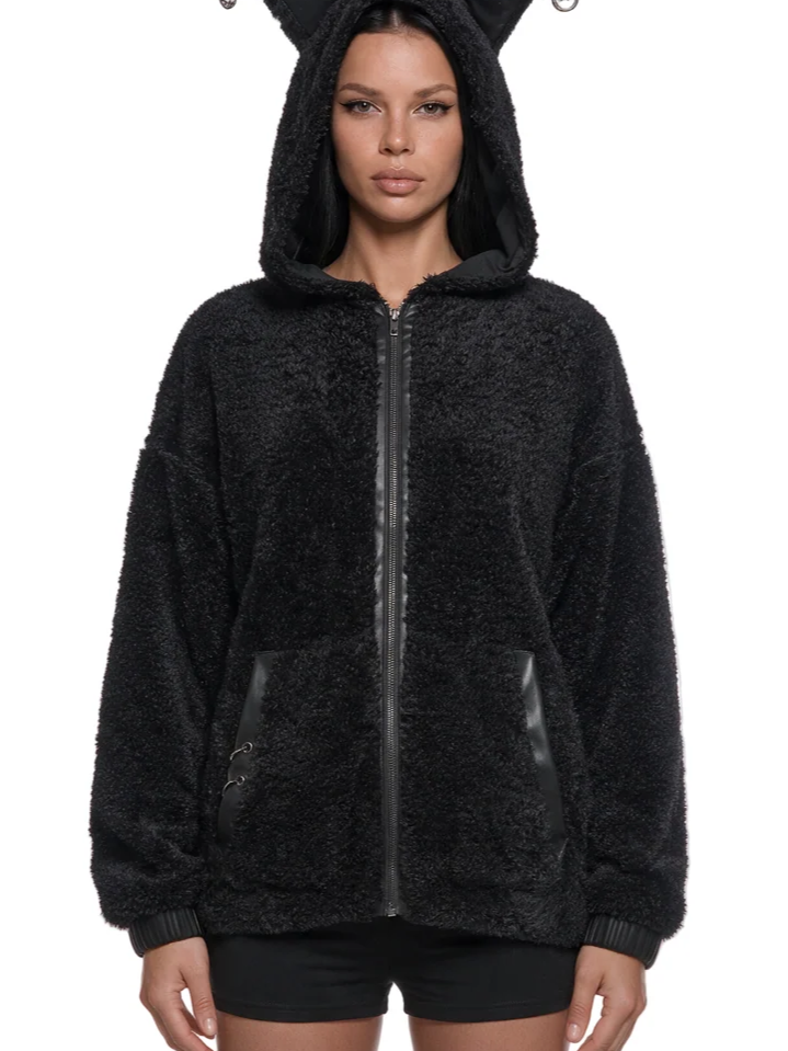 Goth Bunny Faux Fur Jacket